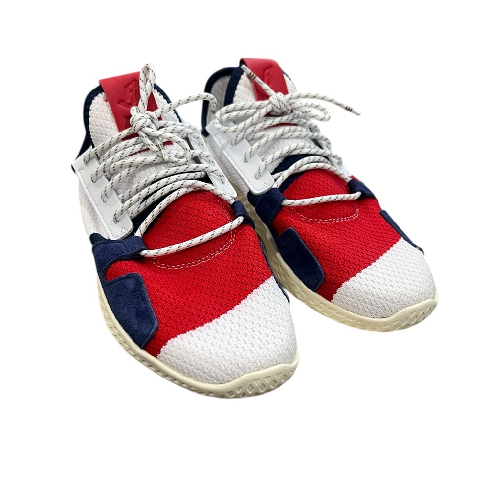 adidas Men’s Red White Navy Knit Sneakers